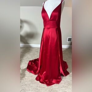 Clarisse Radiant Red Maxi Dress.
